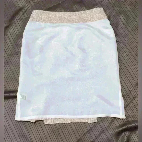 Banana Republic Brown and White Pencil Skirt Size 6 NWOT - Picture 5 of 8